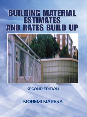 cover image of Building Material Estimates and Rates Build Up